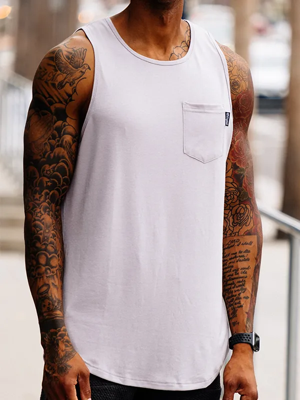 021 ESSENTIAL DROP-CUT TANK - LAVENDAR