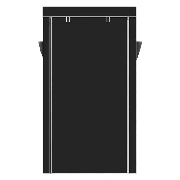 10-Tier Shoe Rack with Dustproof Cover | Black | Holds up to 27 Pairs of Shoes