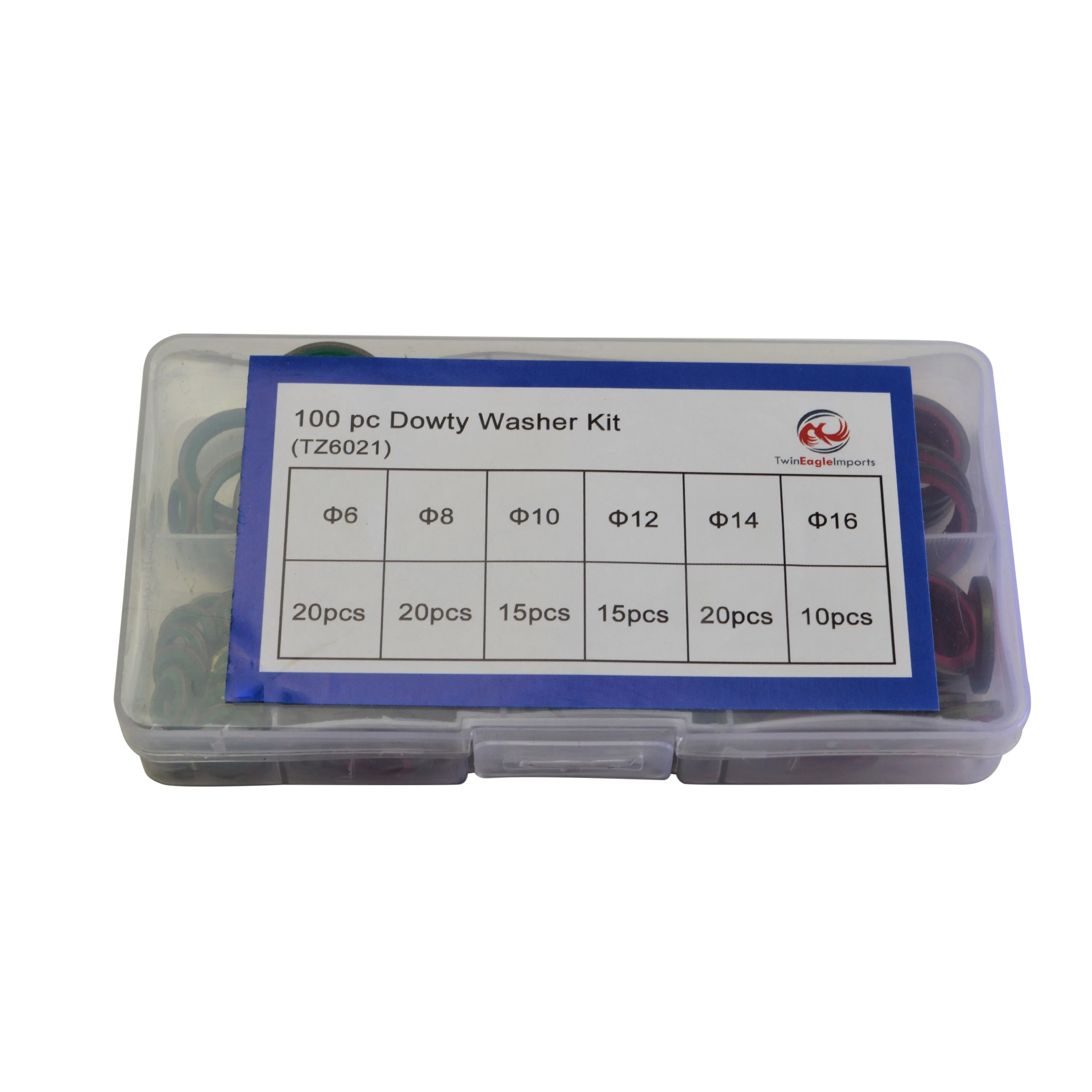 100pc Metric Dowty Washers Grab Kit Assortment
