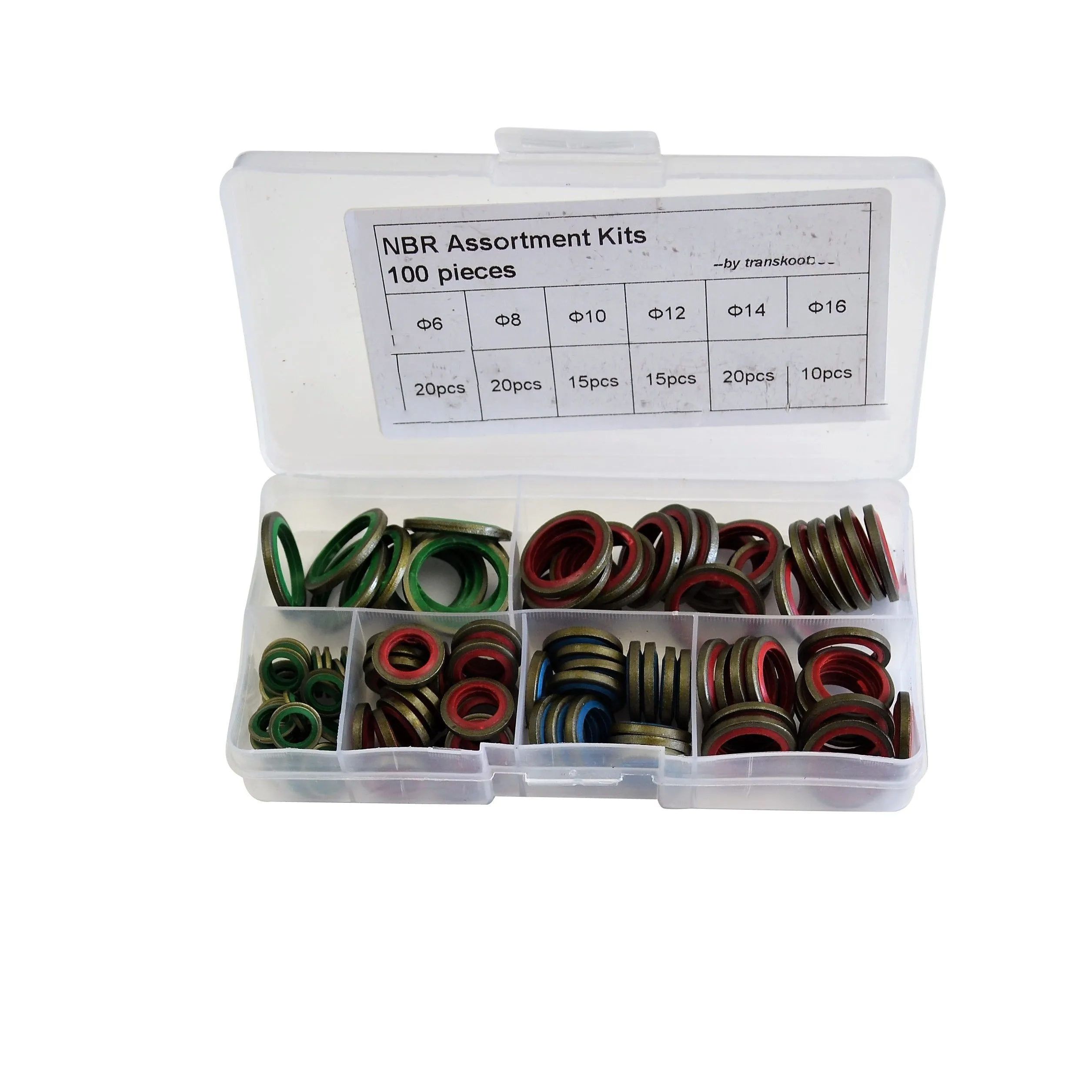 100pc Metric Dowty Washers Grab Kit Assortment