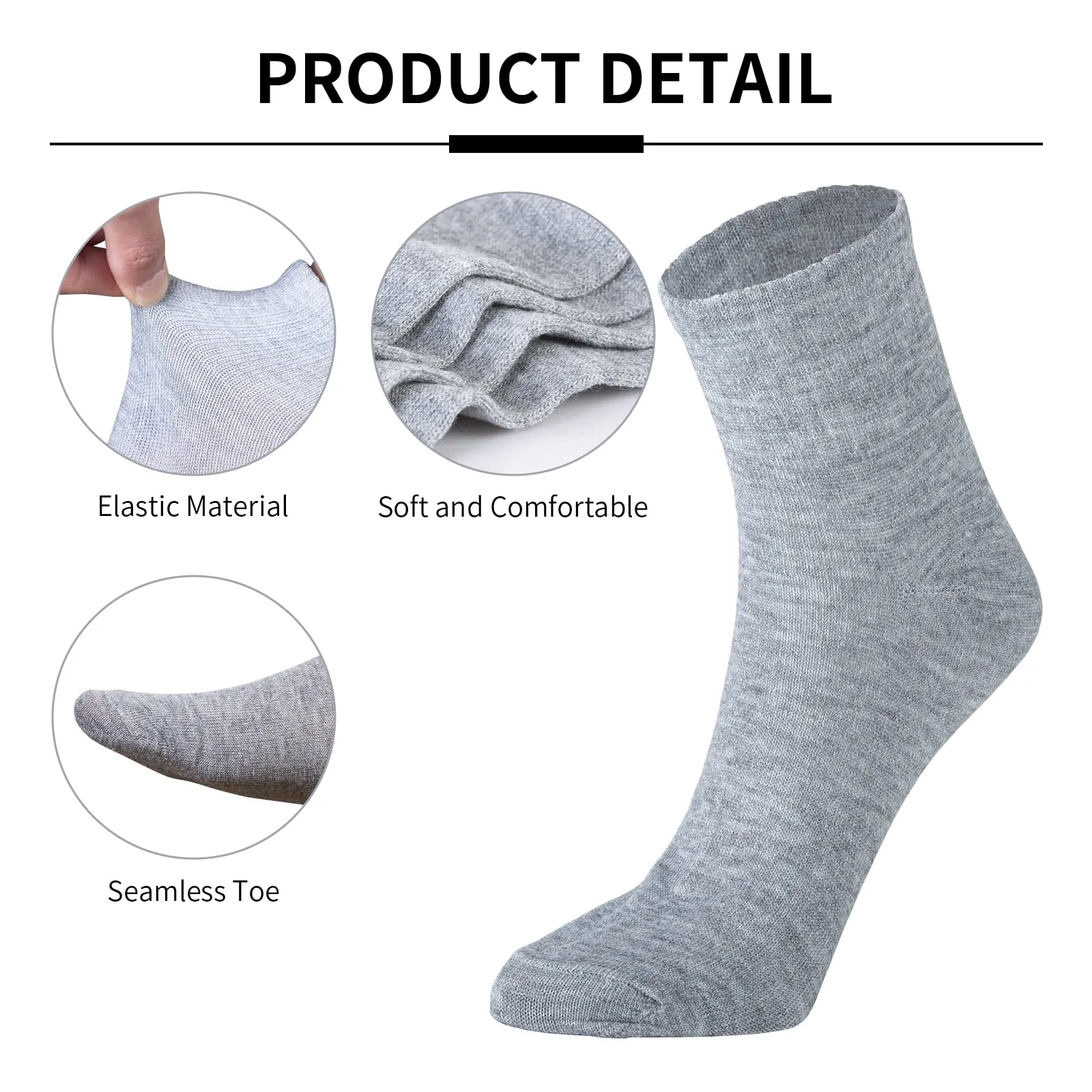 120 Pairs Mens Quarter Ankle Socks Athletic Moisture Socks Casual Sports Socks Bulk Pack for Homeless Unisex Men Women