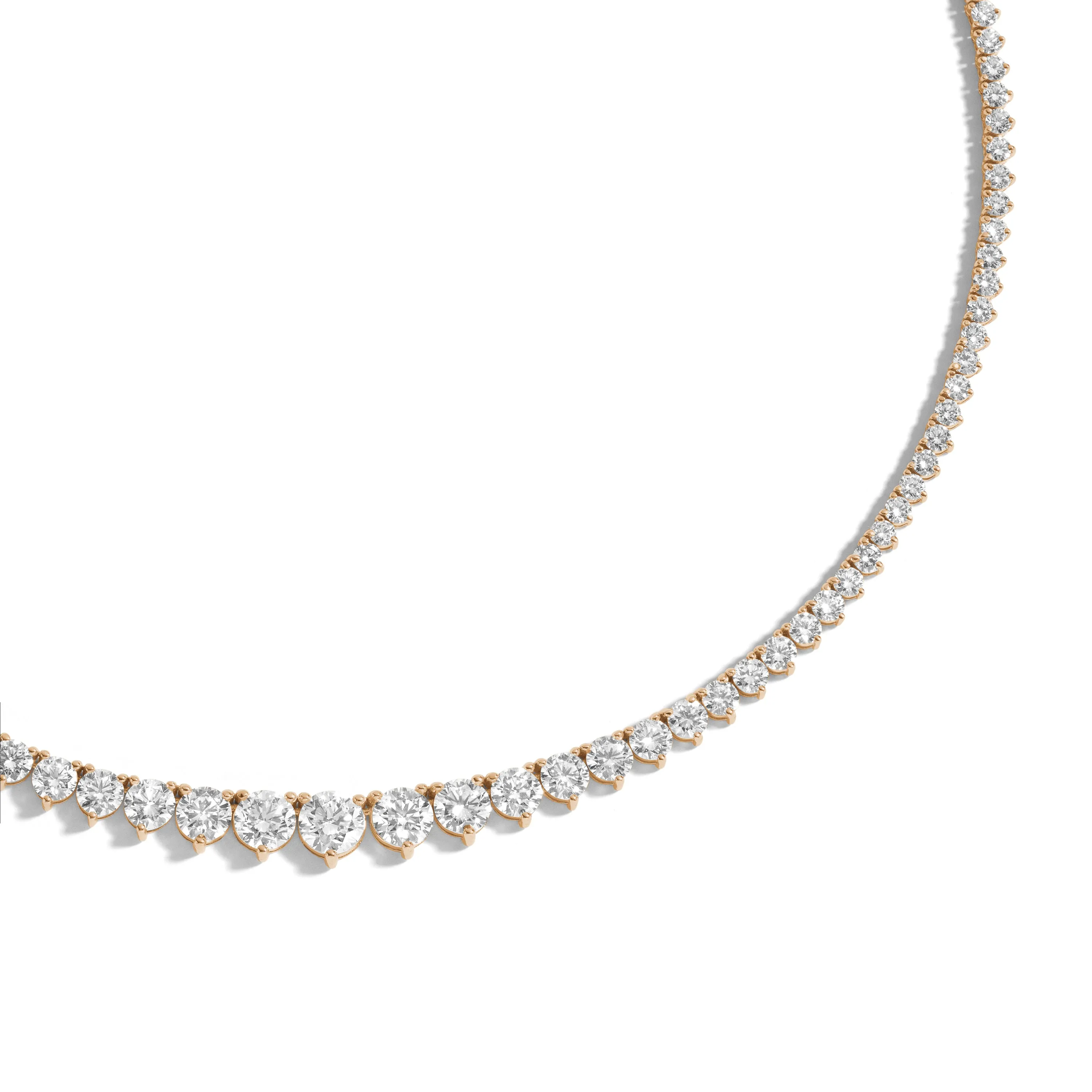 18 Carat Graduated Tennis Necklace