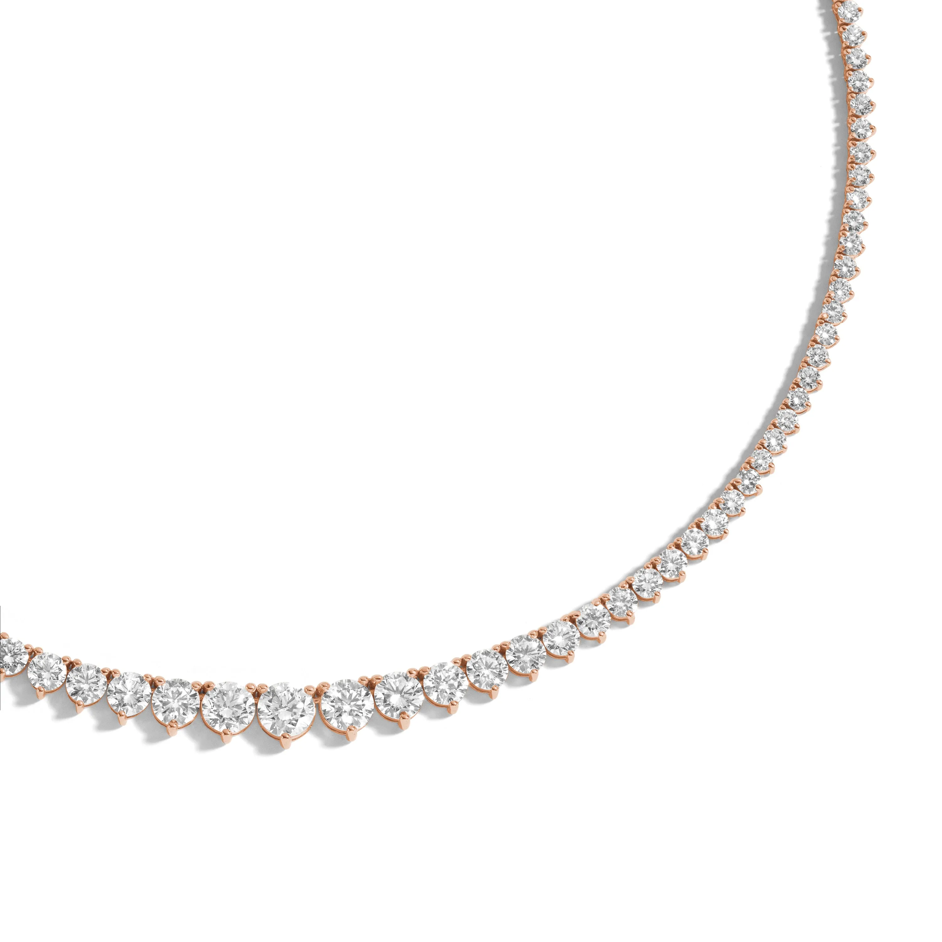 18 Carat Graduated Tennis Necklace