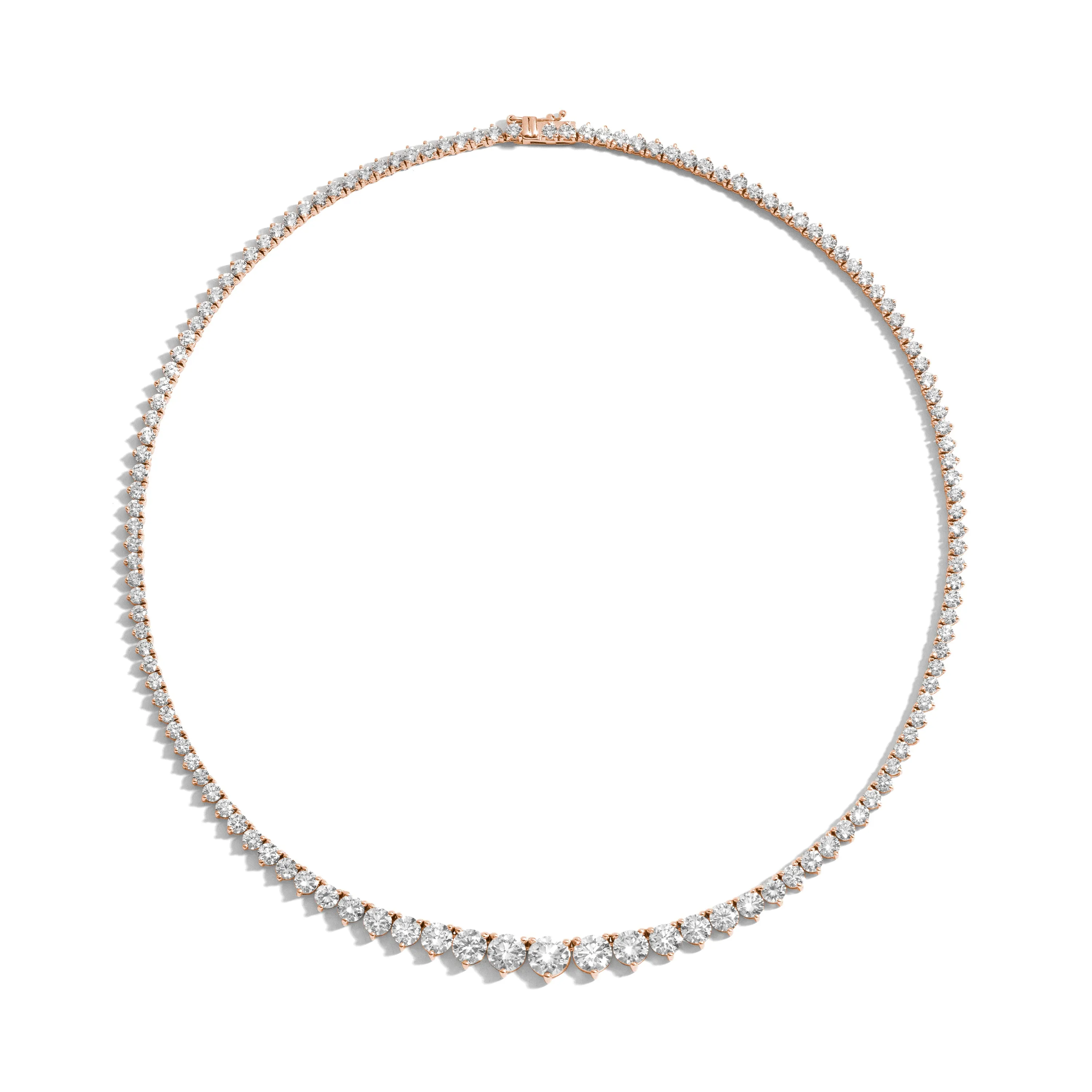 18 Carat Graduated Tennis Necklace
