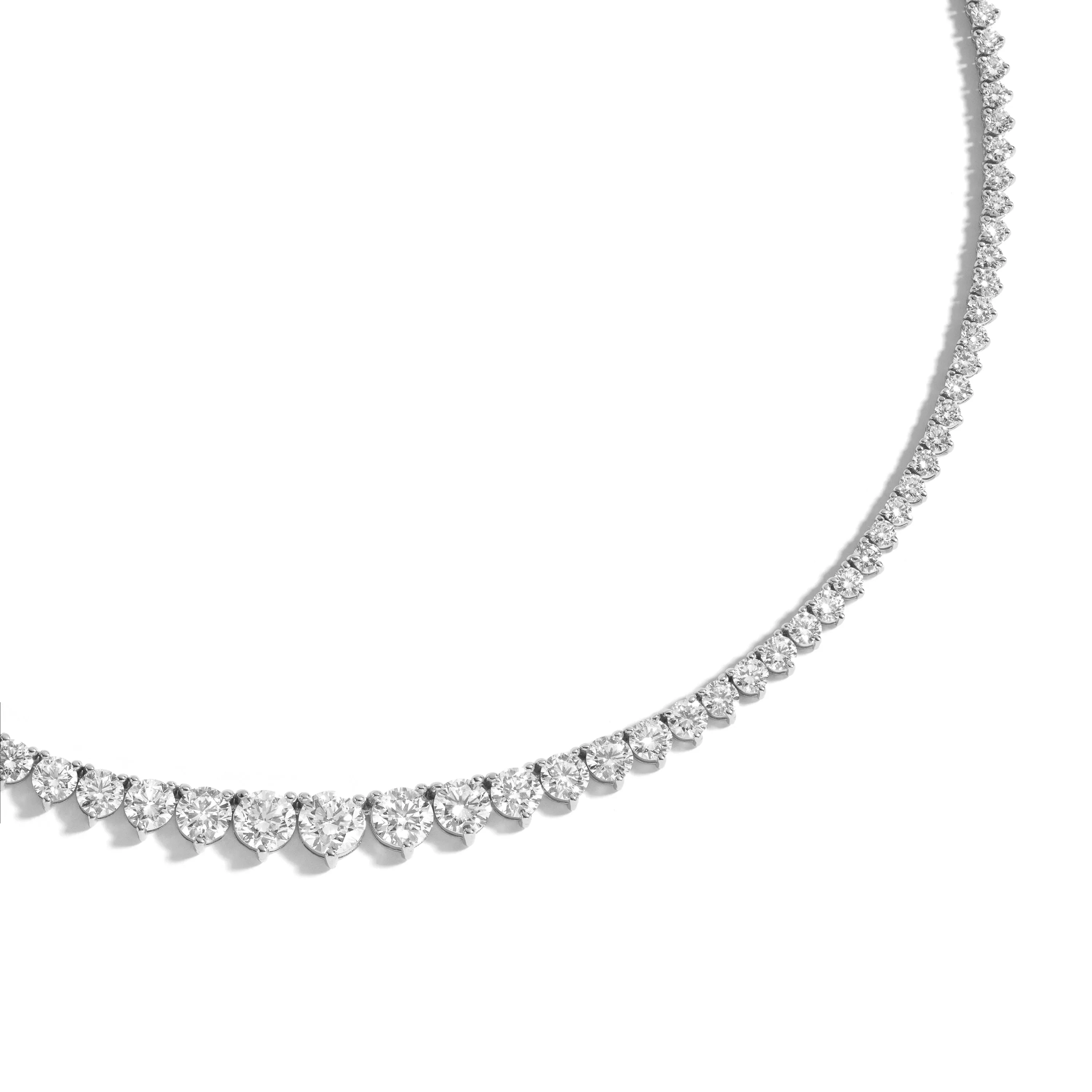 18 Carat Graduated Tennis Necklace