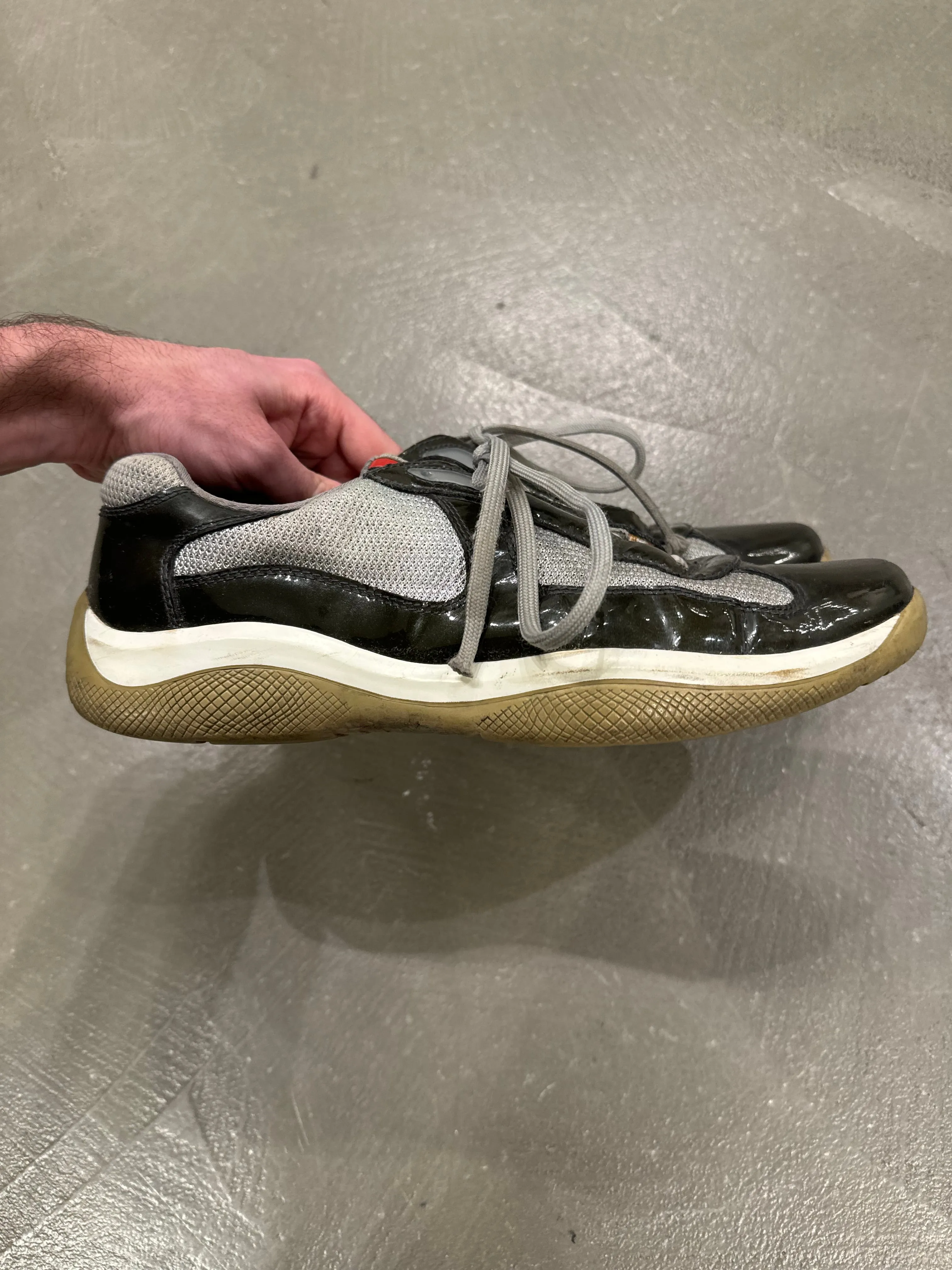 2000s Prada American cup patent leather shoes