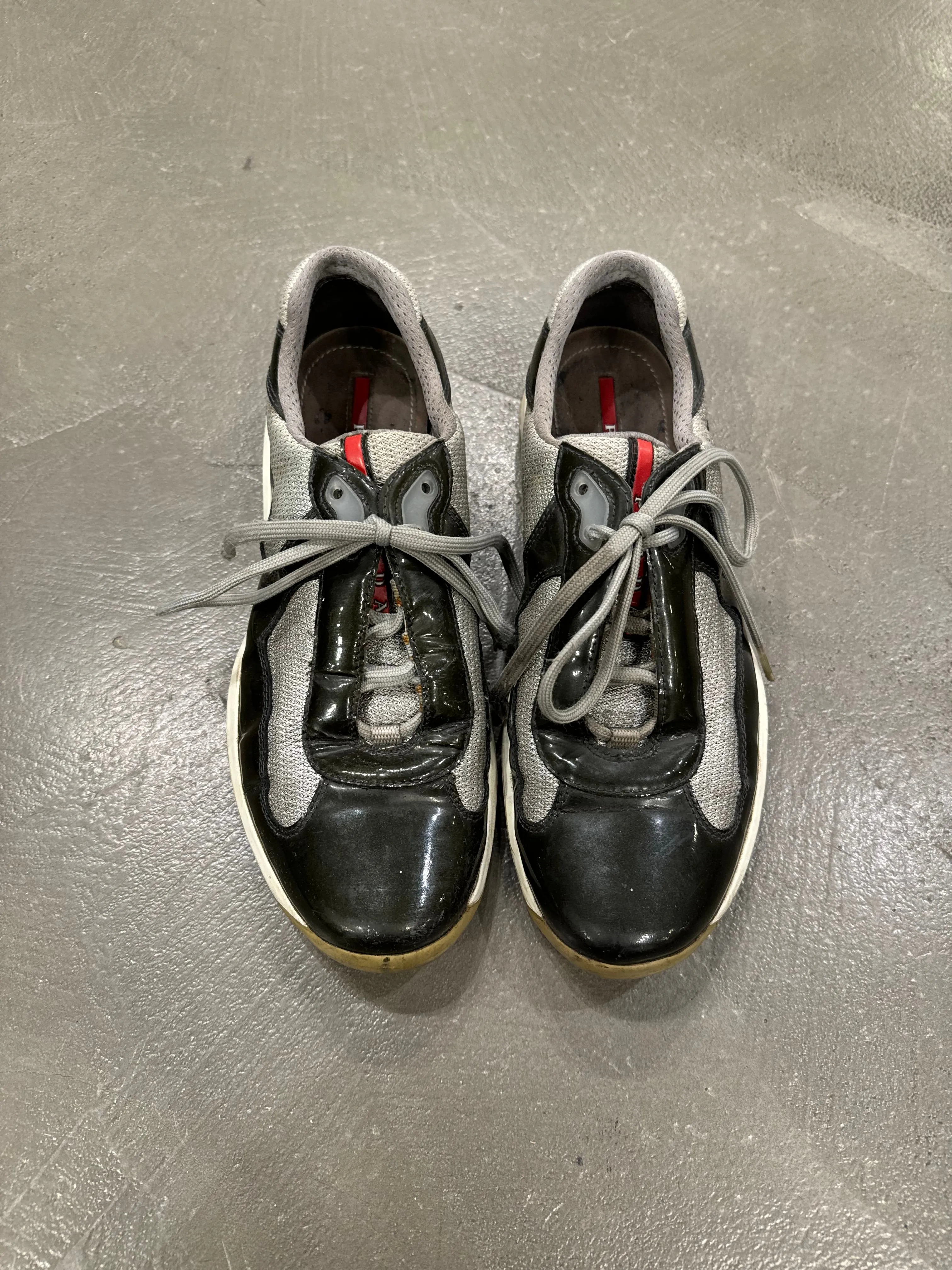 2000s Prada American cup patent leather shoes