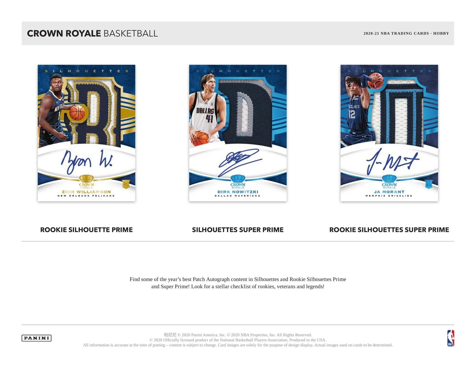 2020-21 Panini Crown Royale Basketball Hobby