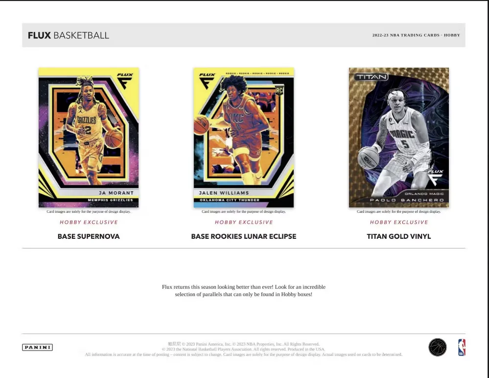 2022-23 Panini Flux Hobby