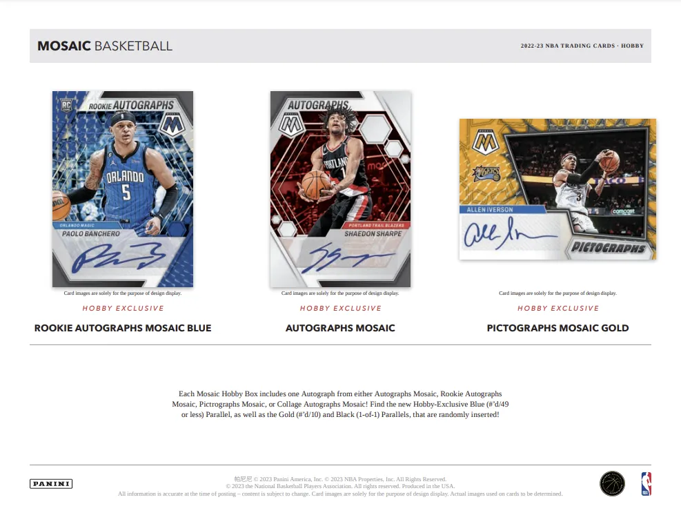 2022-23 Panini Mosaic Hobby