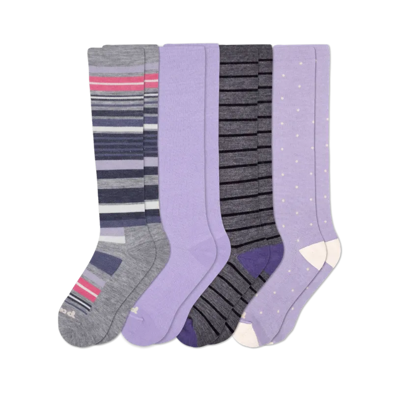4 Pack - Women's Compression Socks