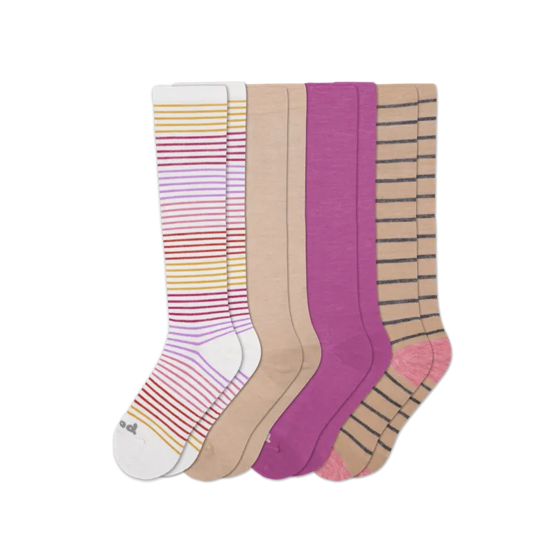 4 Pack - Women's Compression Socks