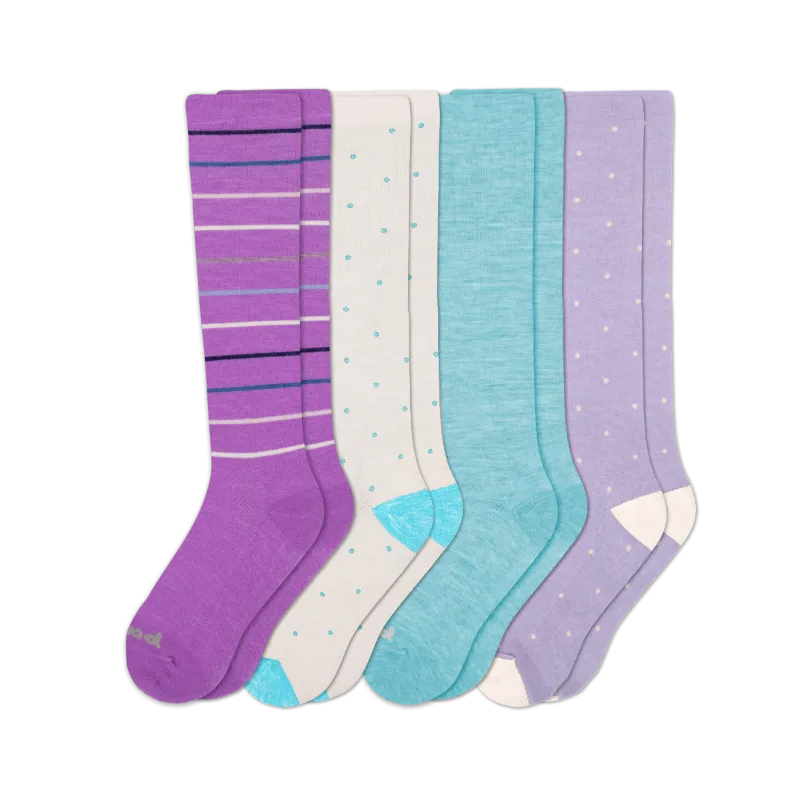 4 Pack - Women's Compression Socks