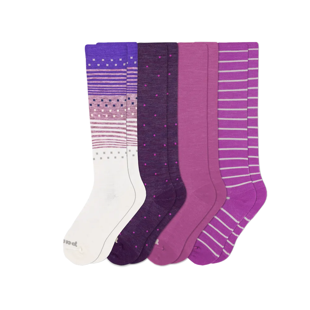 4 Pack - Women's Compression Socks
