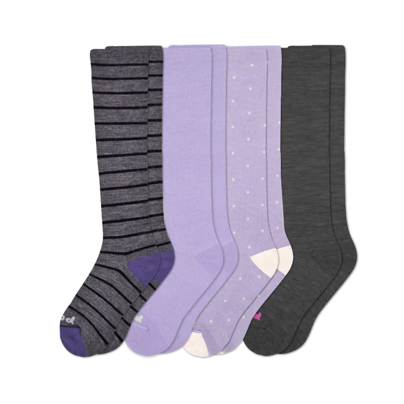 4 Pack - Women's Compression Socks