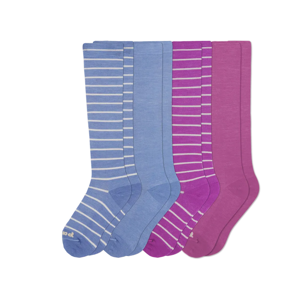 4 Pack - Women's Compression Socks