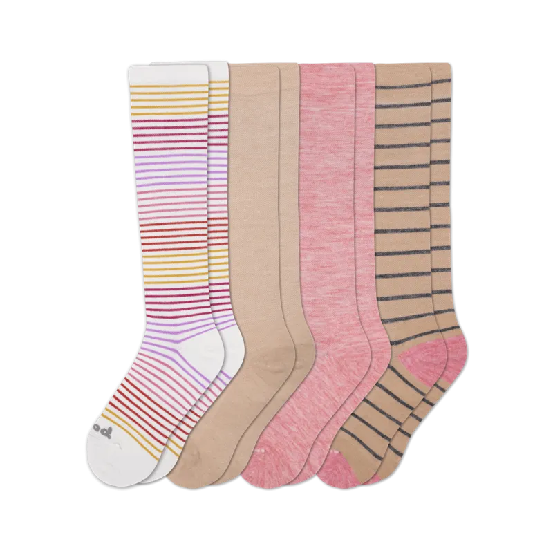 4 Pack - Women's Compression Socks