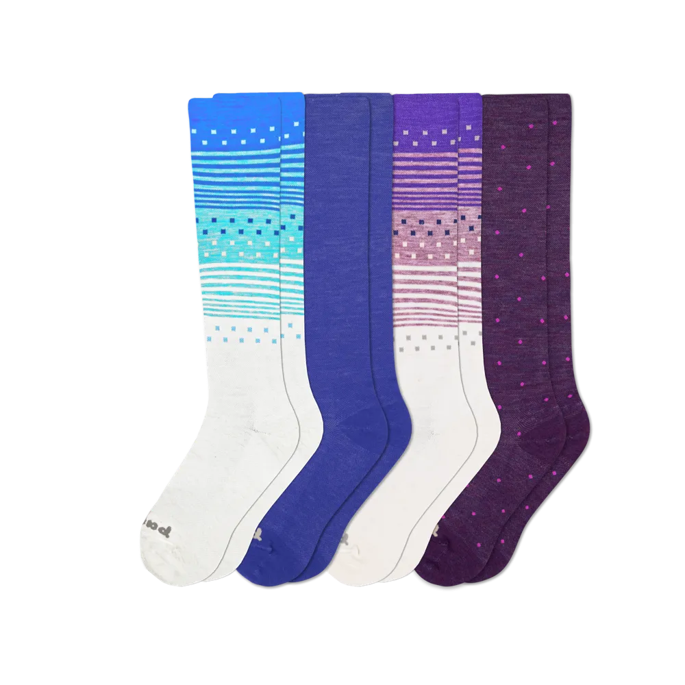 4 Pack - Women's Compression Socks
