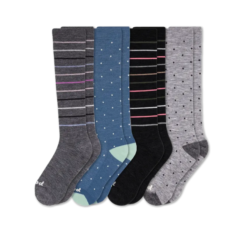 4 Pack - Women's Compression Socks