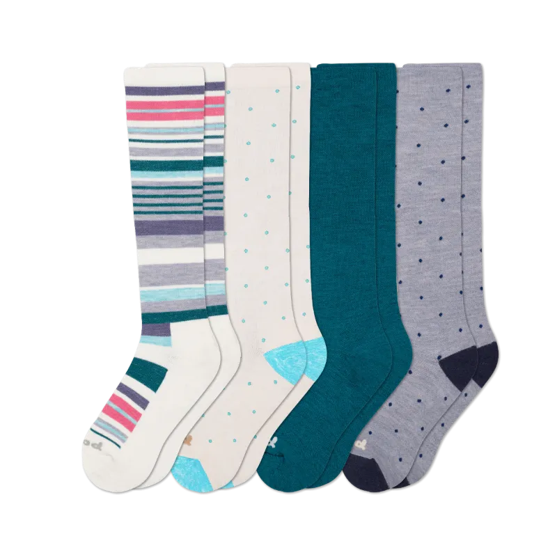 4 Pack - Women's Compression Socks