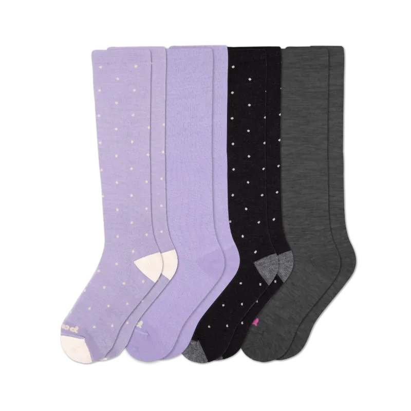 4 Pack - Women's Compression Socks