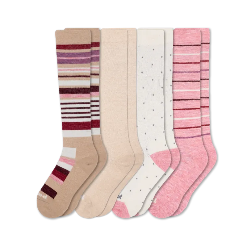 4 Pack - Women's Compression Socks