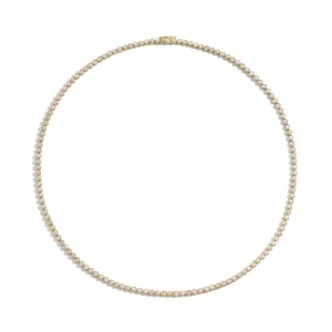 5 Carat Bezel-Set Tennis Necklace