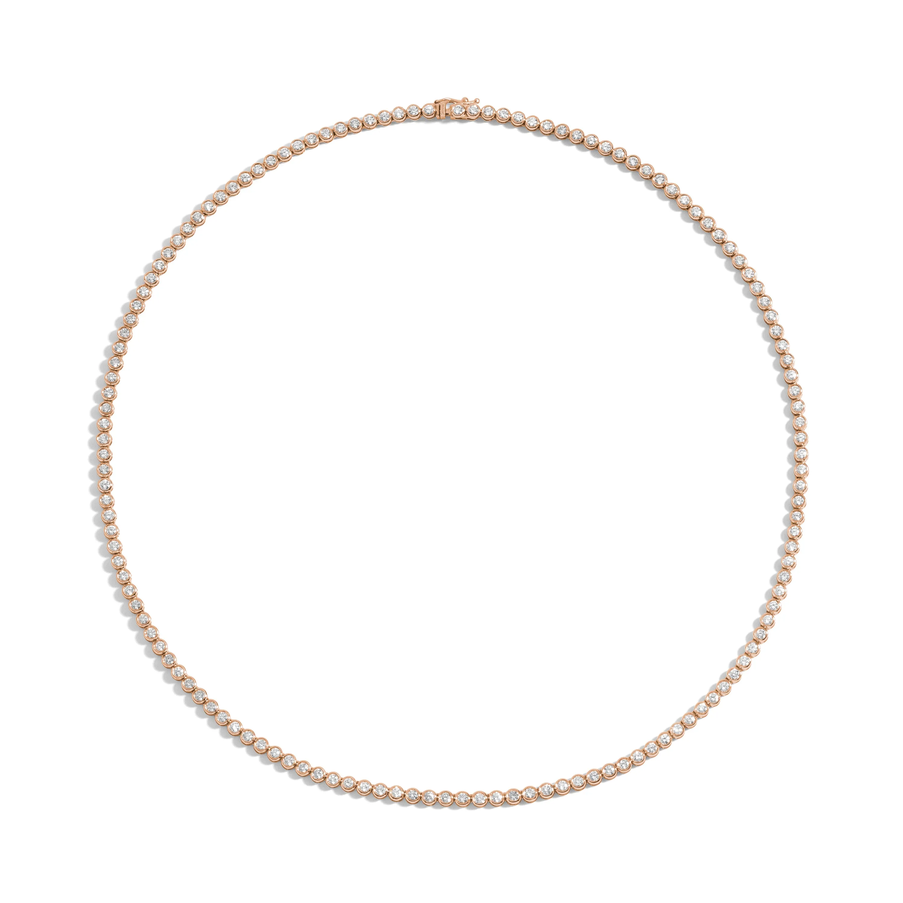 5 Carat Bezel-Set Tennis Necklace