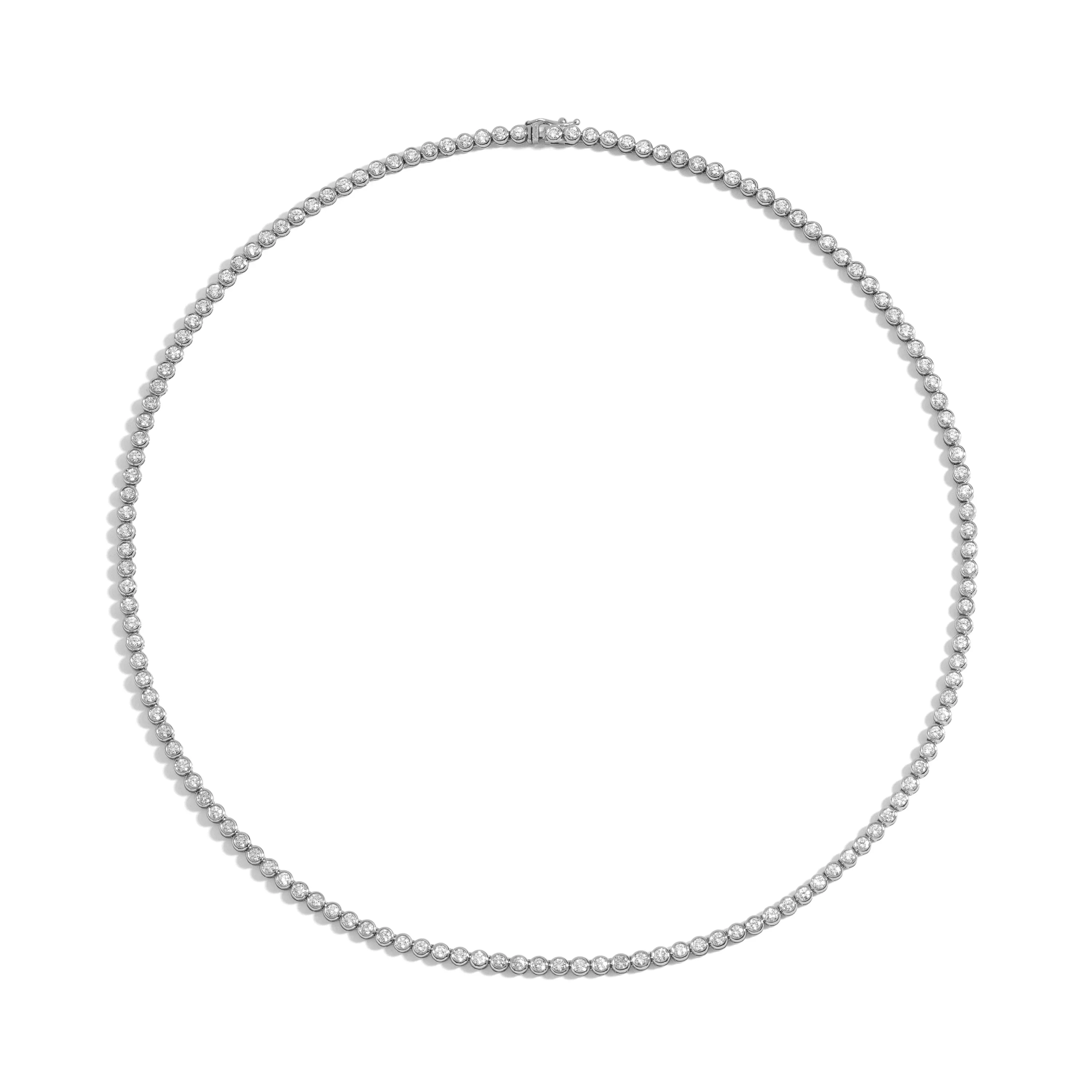 5 Carat Bezel-Set Tennis Necklace