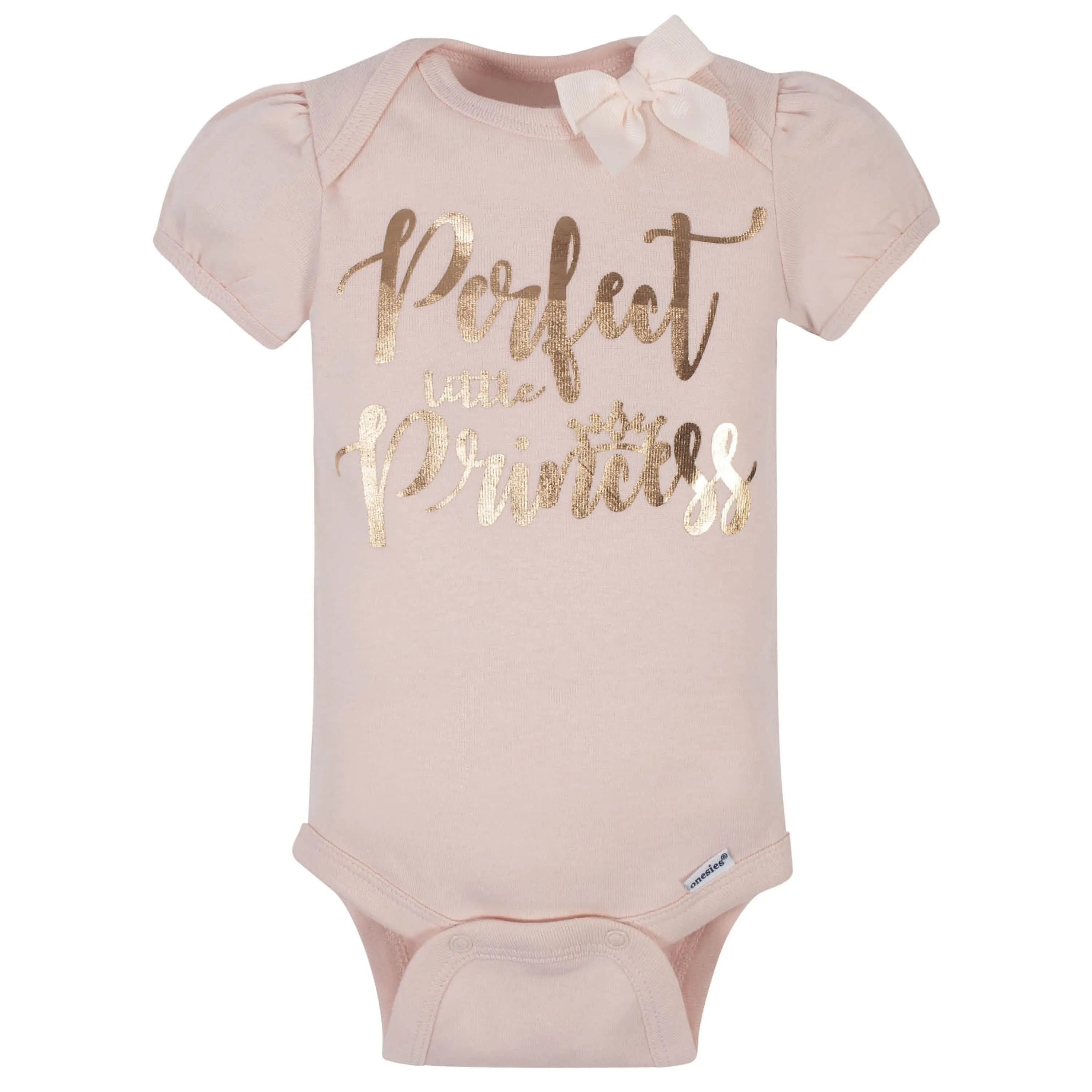 5-Pack Baby Girls Princess Organic Onesies® Bodysuits