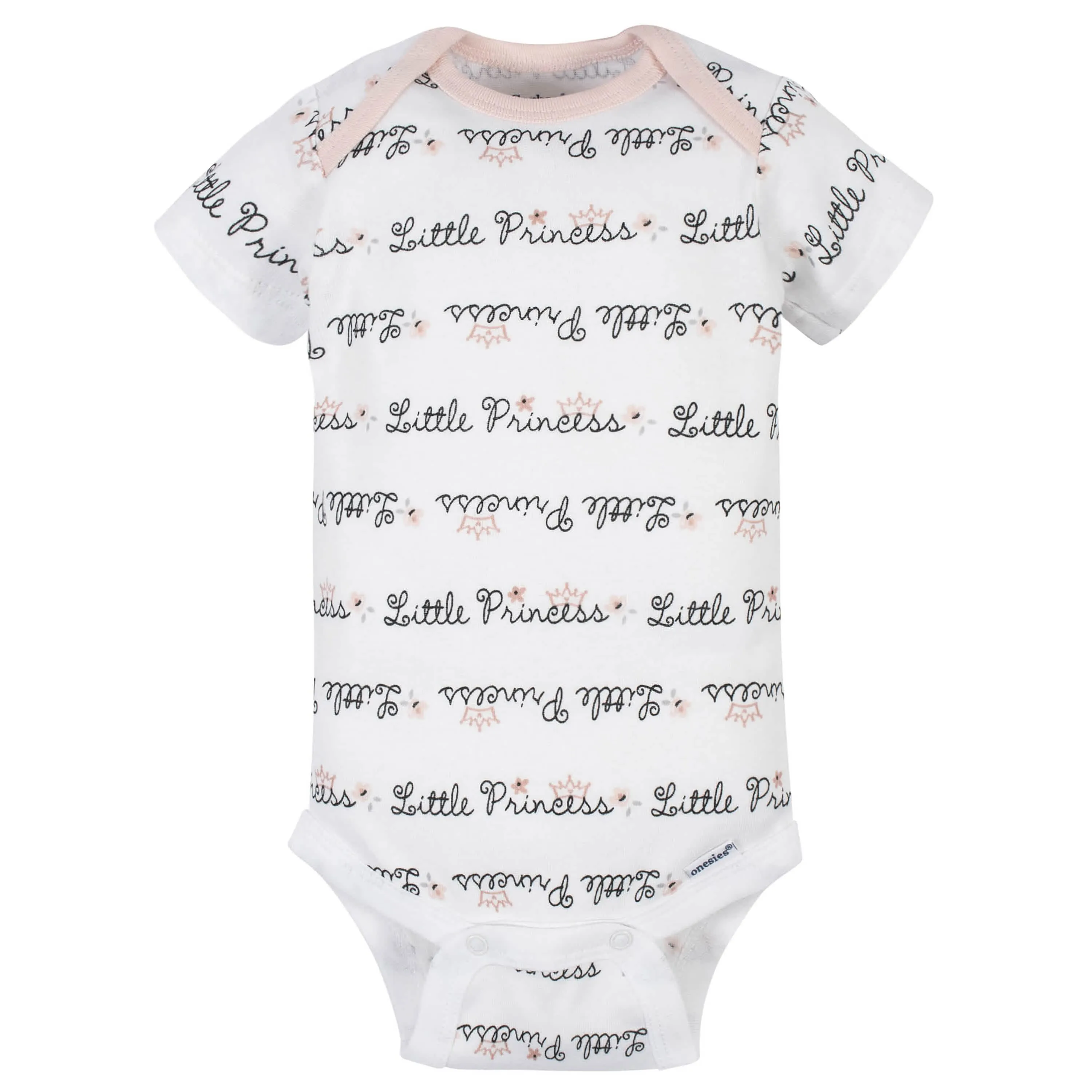 5-Pack Baby Girls Princess Organic Onesies® Bodysuits