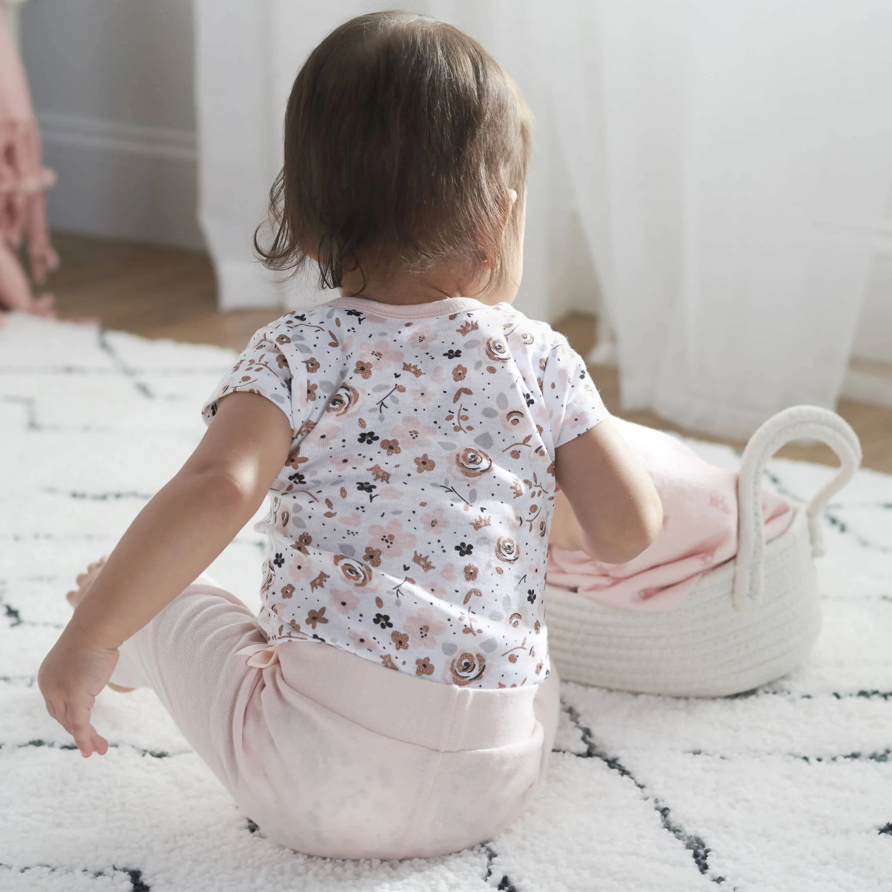 5-Pack Baby Girls Princess Organic Onesies® Bodysuits
