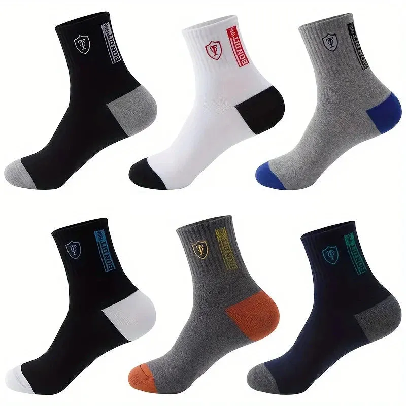 5PCS Set Men's Ultra Breathable Stylish Sports Socks