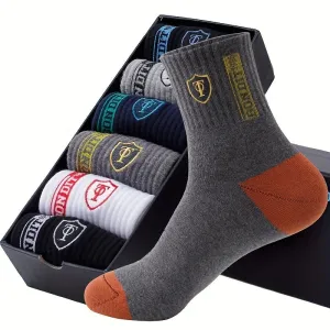 5PCS Set Men's Ultra Breathable Stylish Sports Socks