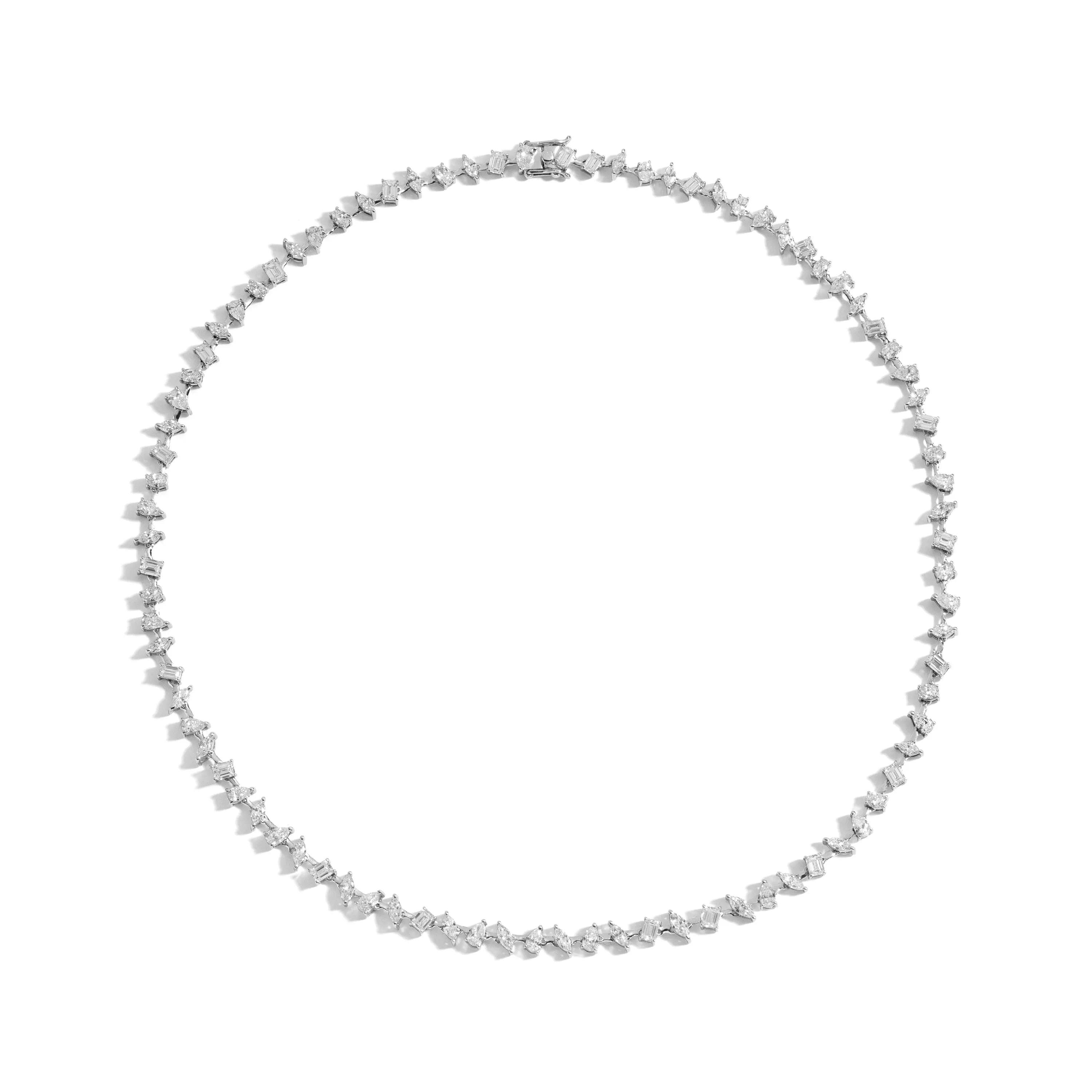 8 Carat Multi-shape Diamond Tennis Necklace