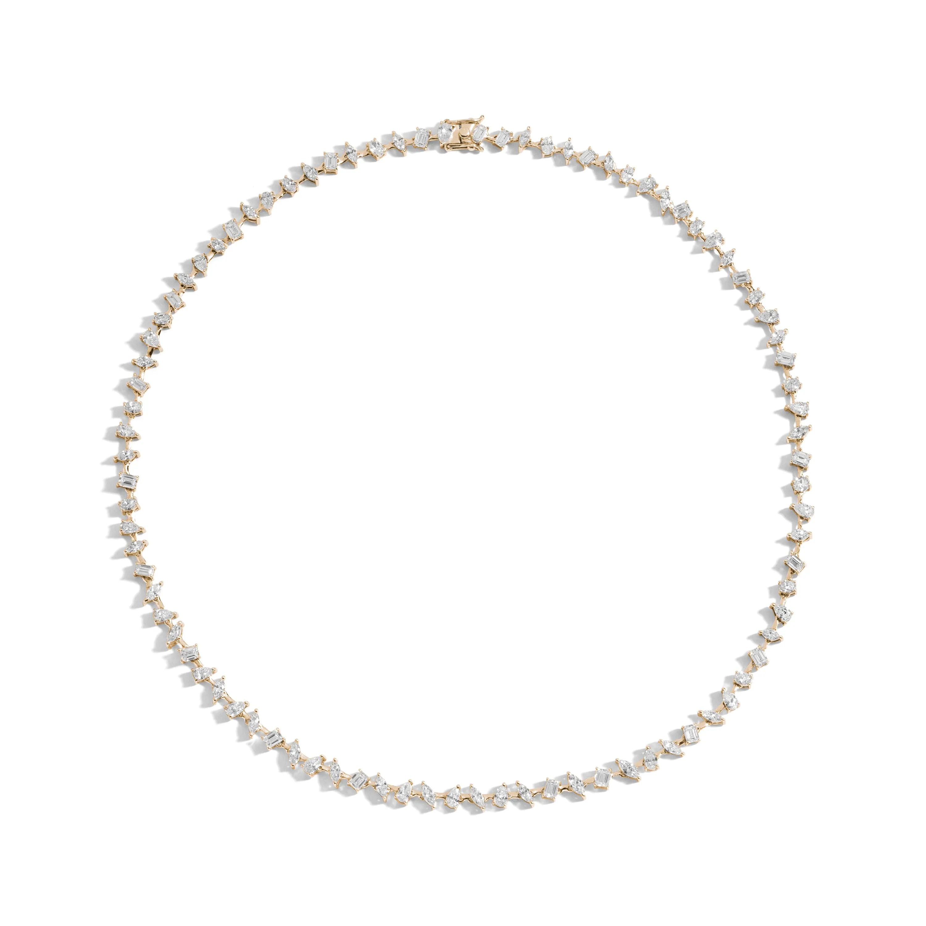 8 Carat Multi-shape Diamond Tennis Necklace