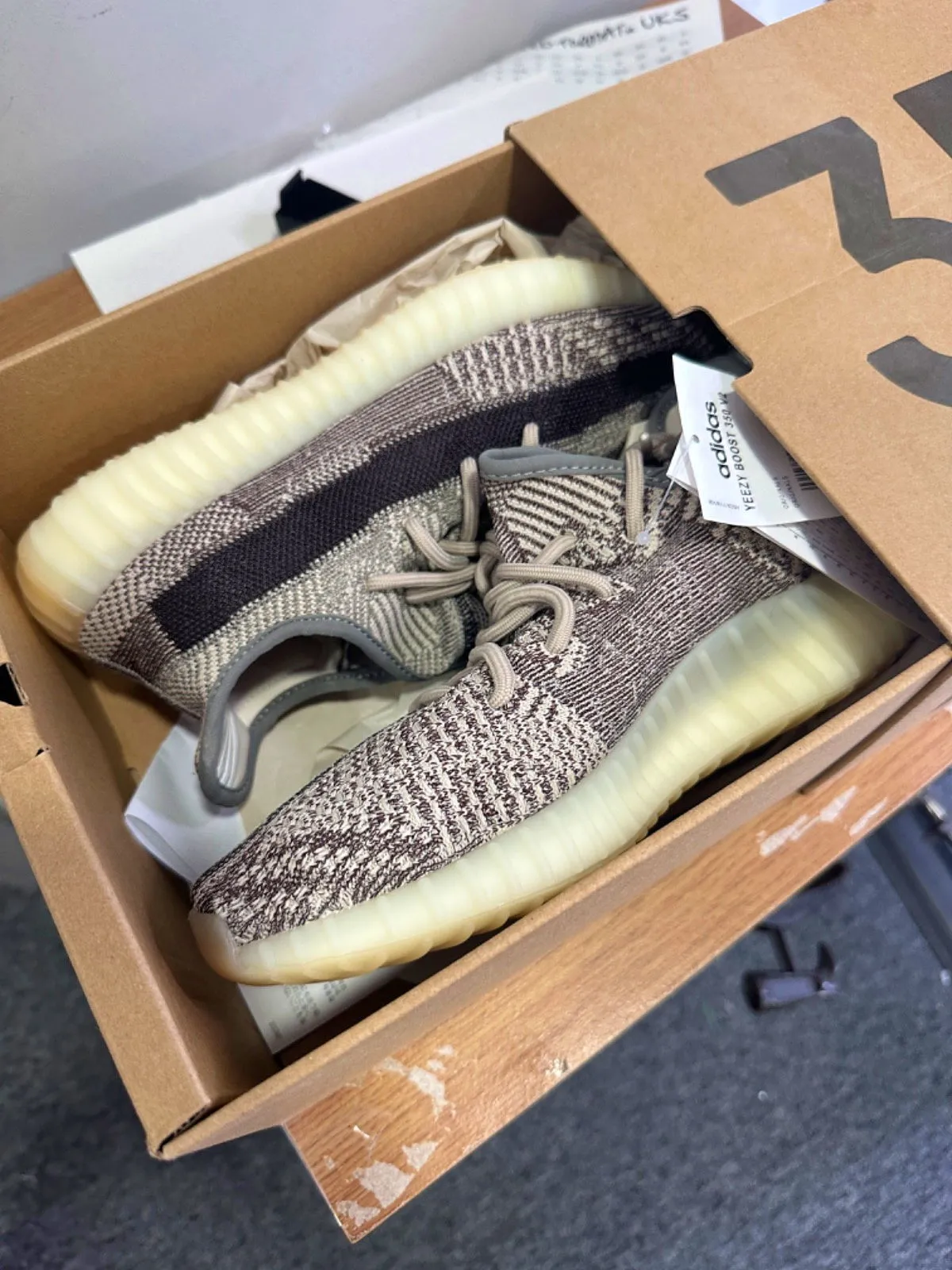 Adidas FZ1267 Yeezy Zyon Boost 350 V2 Trainers UK 10 👟