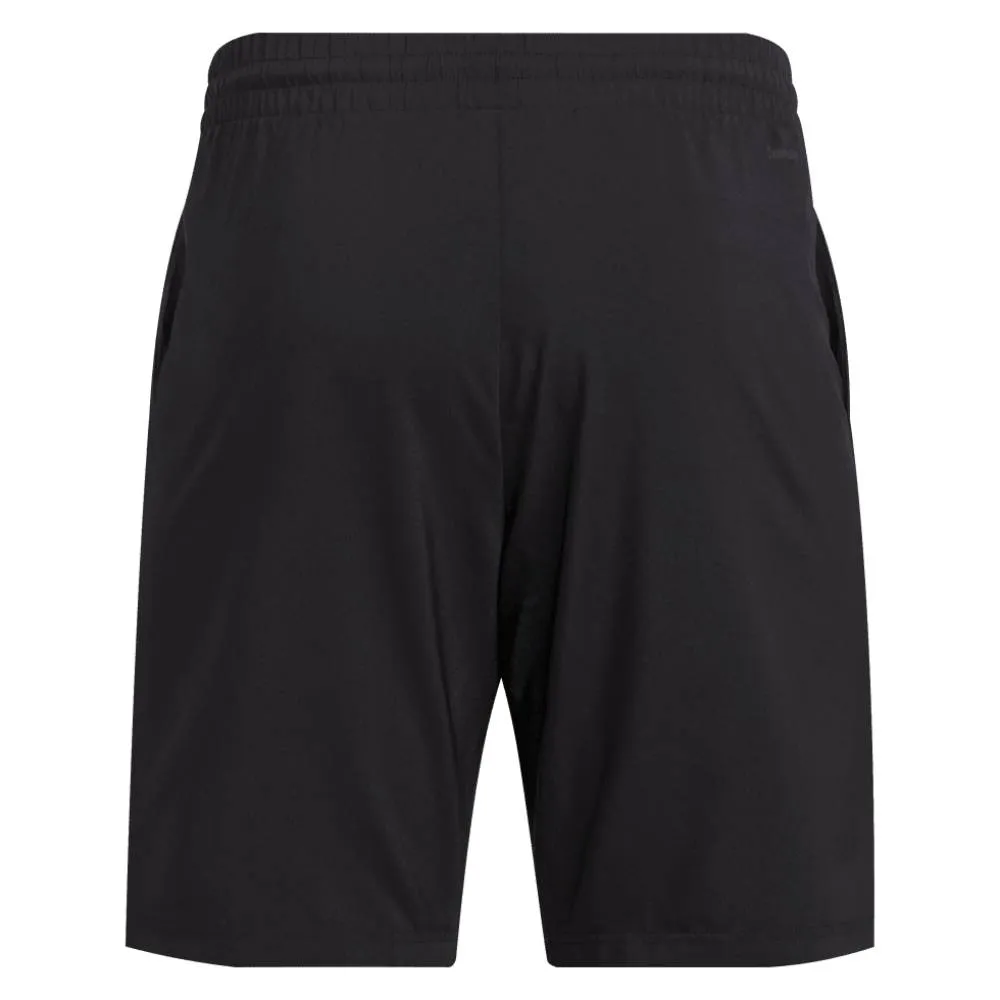 adidas Men's 3 Stripe Club Short 7-Inch (Black)