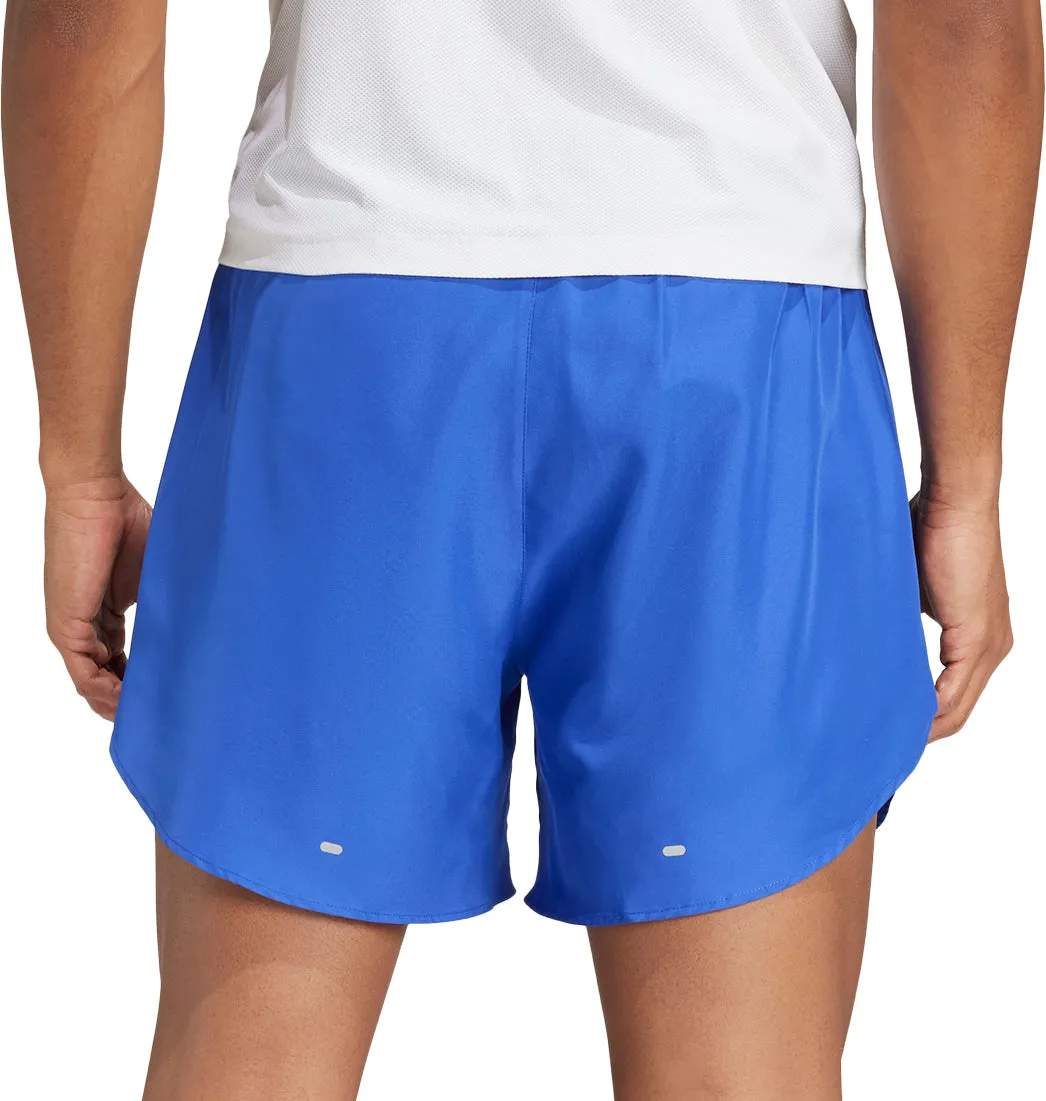 adidas Run It 5 Inch Mens Running Shorts - Blue