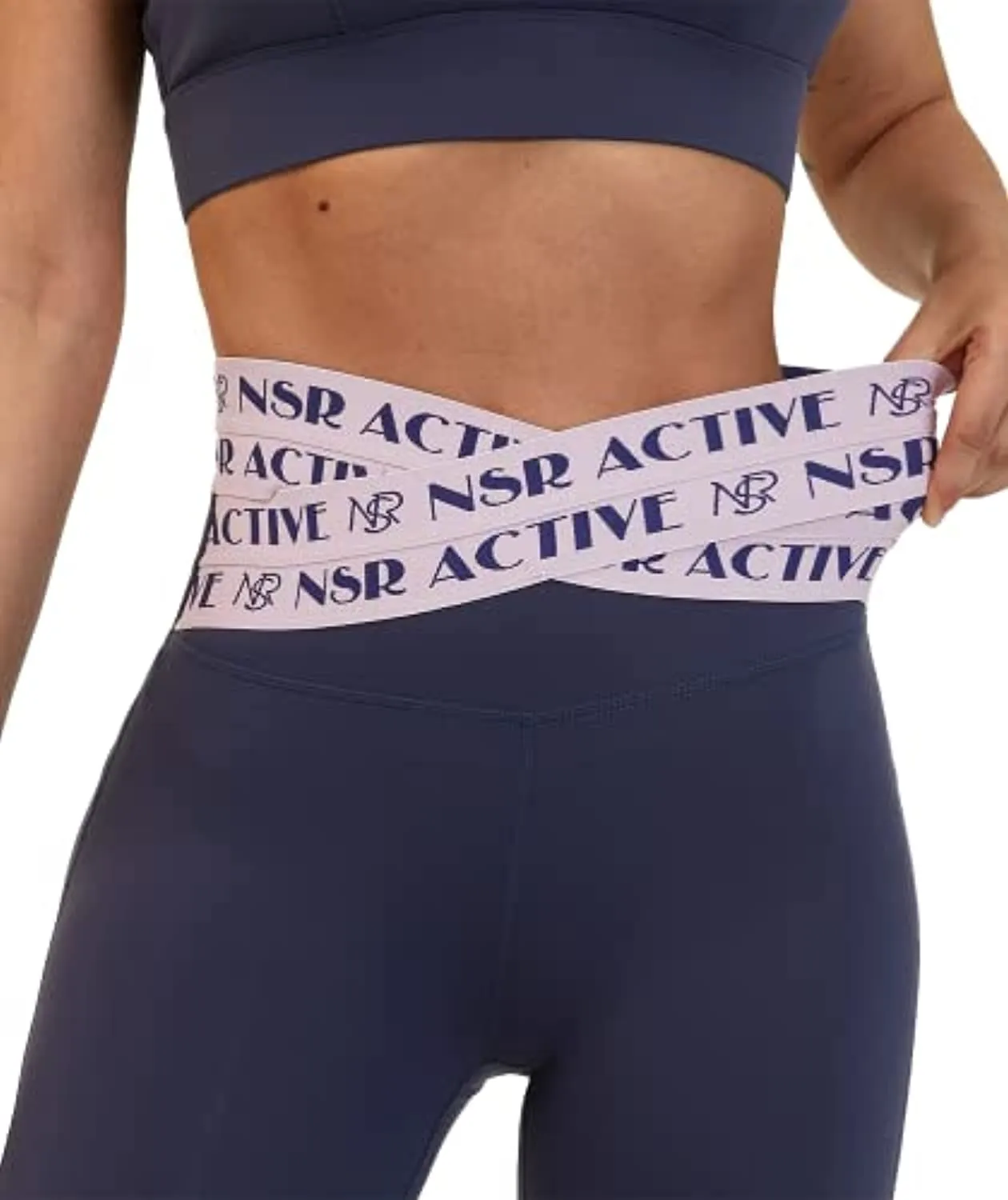 AirFree Womens Cross Waist 7/8 Length Running Workout Leggings