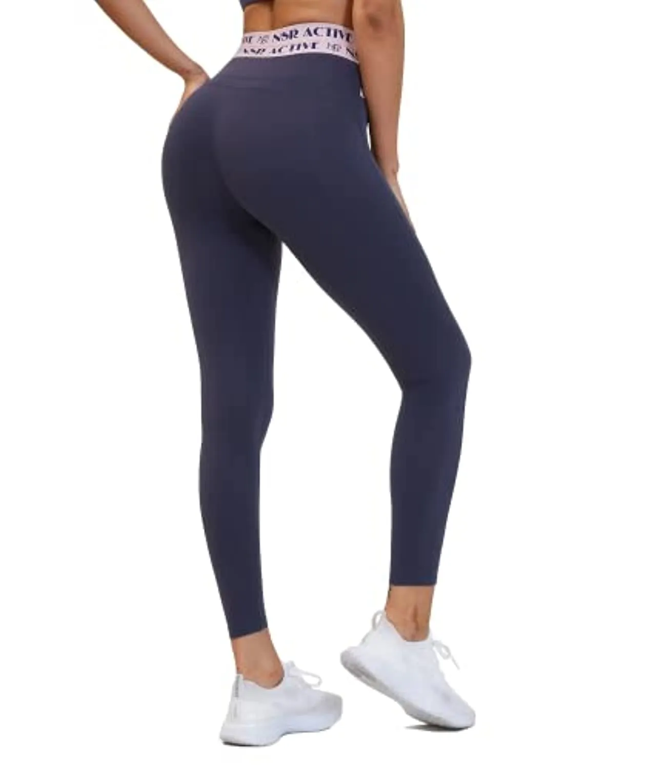 AirFree Womens Cross Waist 7/8 Length Running Workout Leggings