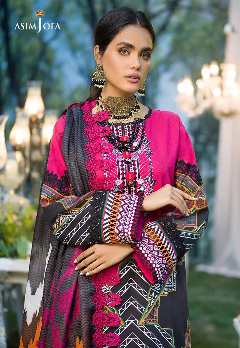 AJPR-20 | Asim Jofa Prints Rania Collection 2022 | Unstitched Embroidered Lawn Suits