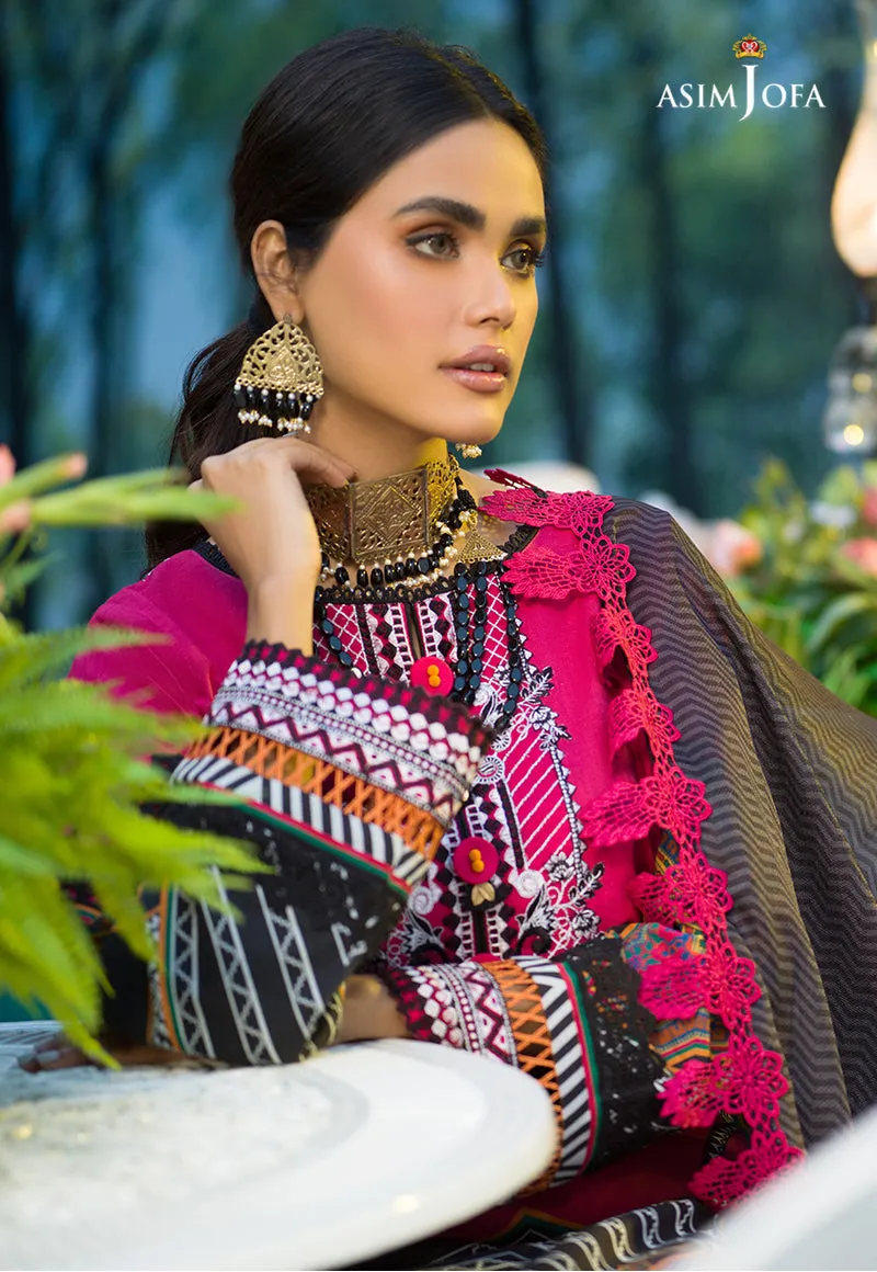 AJPR-20 | Asim Jofa Prints Rania Collection 2022 | Unstitched Embroidered Lawn Suits