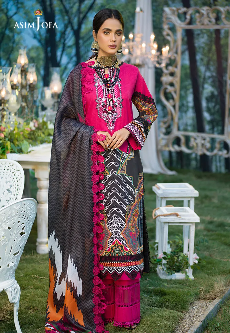 AJPR-20 | Asim Jofa Prints Rania Collection 2022 | Unstitched Embroidered Lawn Suits