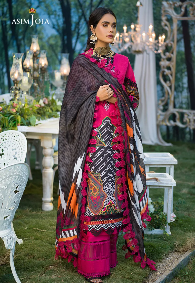 AJPR-20 | Asim Jofa Prints Rania Collection 2022 | Unstitched Embroidered Lawn Suits