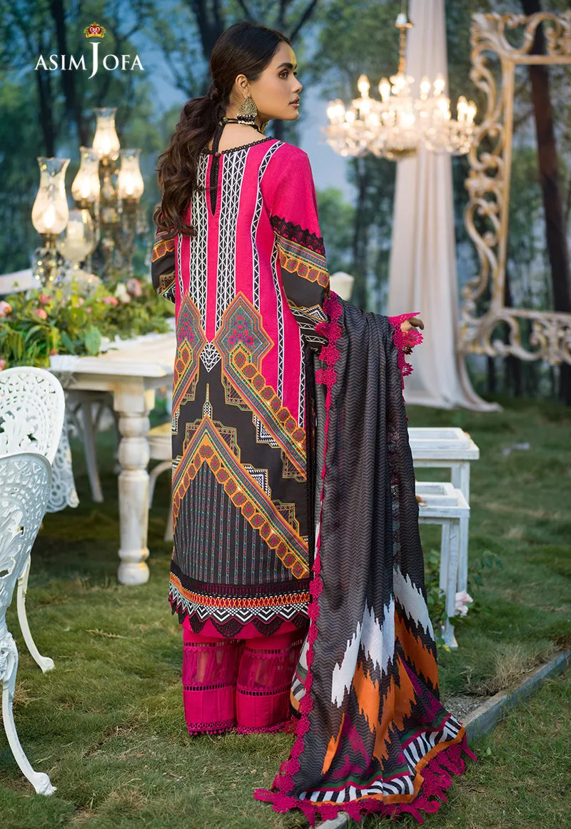 AJPR-20 | Asim Jofa Prints Rania Collection 2022 | Unstitched Embroidered Lawn Suits