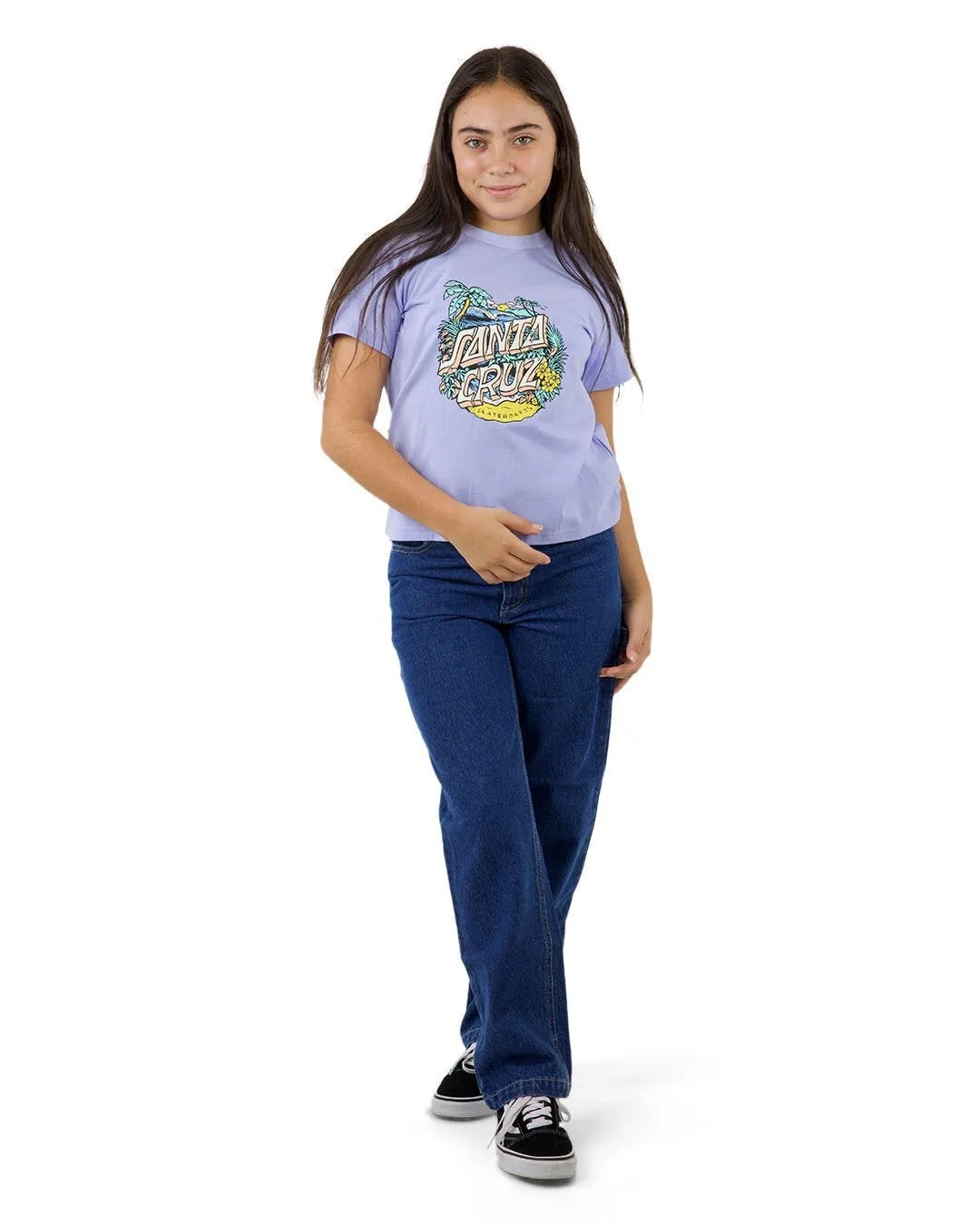 Aloha Dot Front S/S Crew Neck Tee