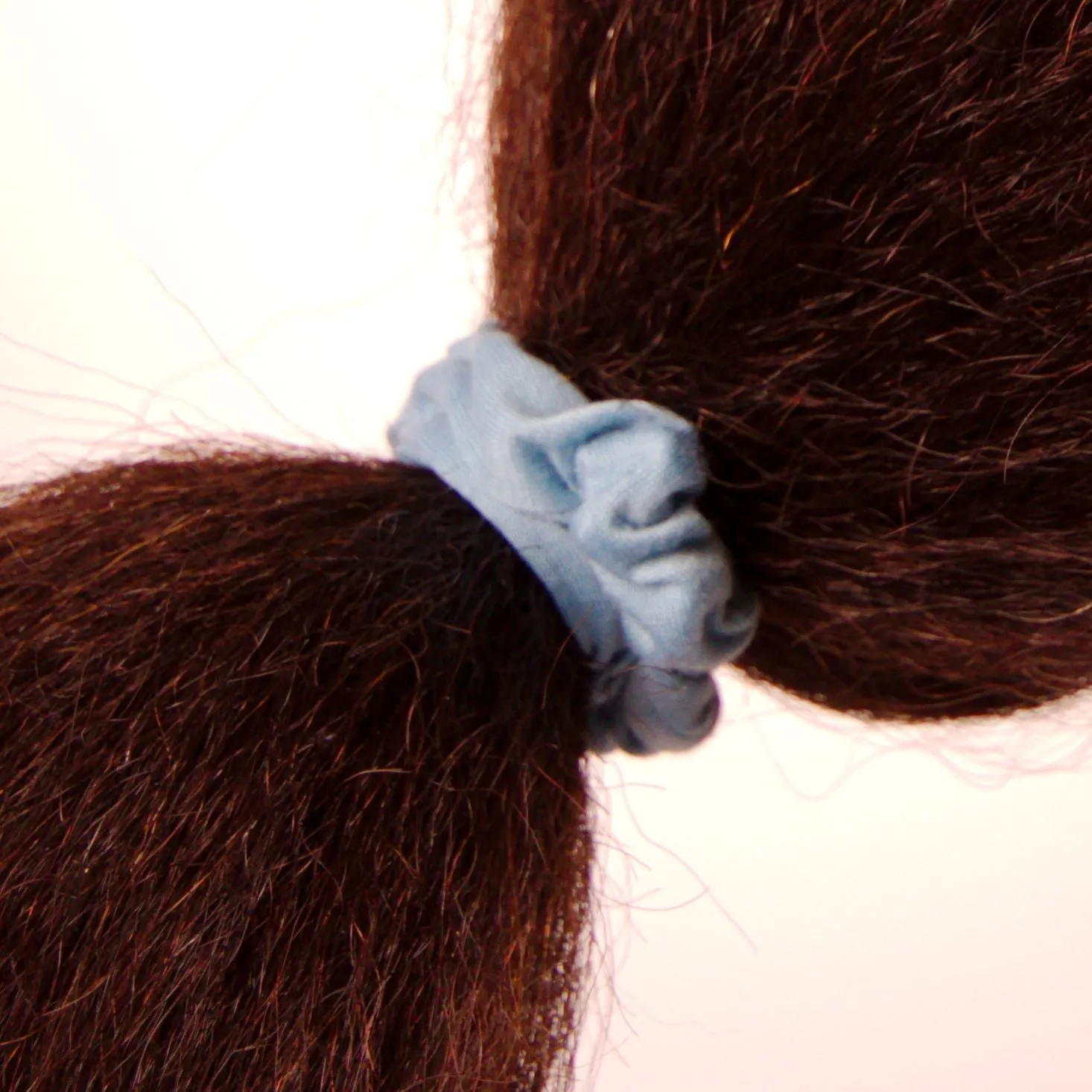 Amelia Beauty, Medium Ocean Mix Jersey Scrunchies, 2.5in Diameter, Gentle on Hair, Strong Hold, No Snag, No Dents or Creases. 10 Pack