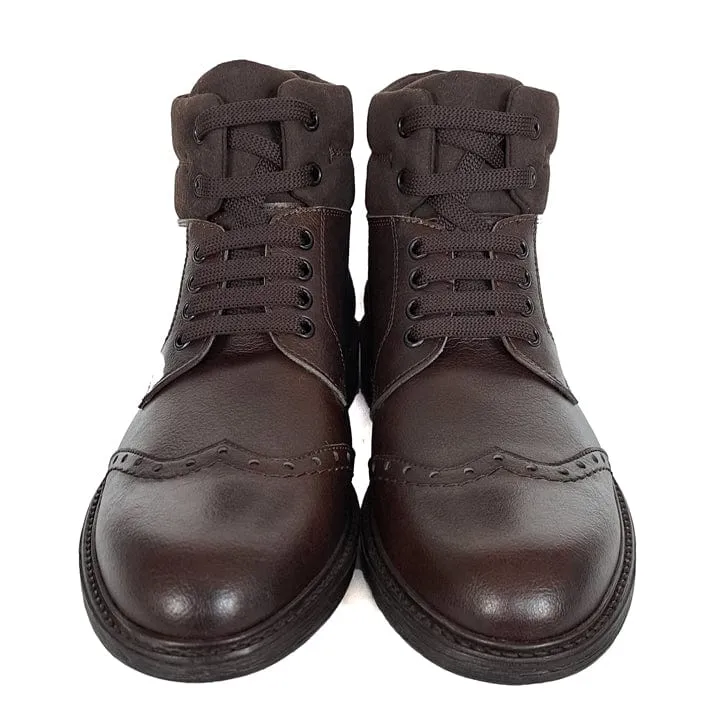 Andreas Men's Vegan Nappa Leather Boots | Brown