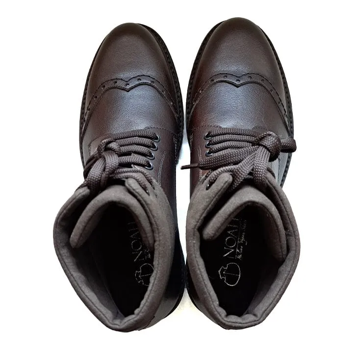 Andreas Men's Vegan Nappa Leather Boots | Brown